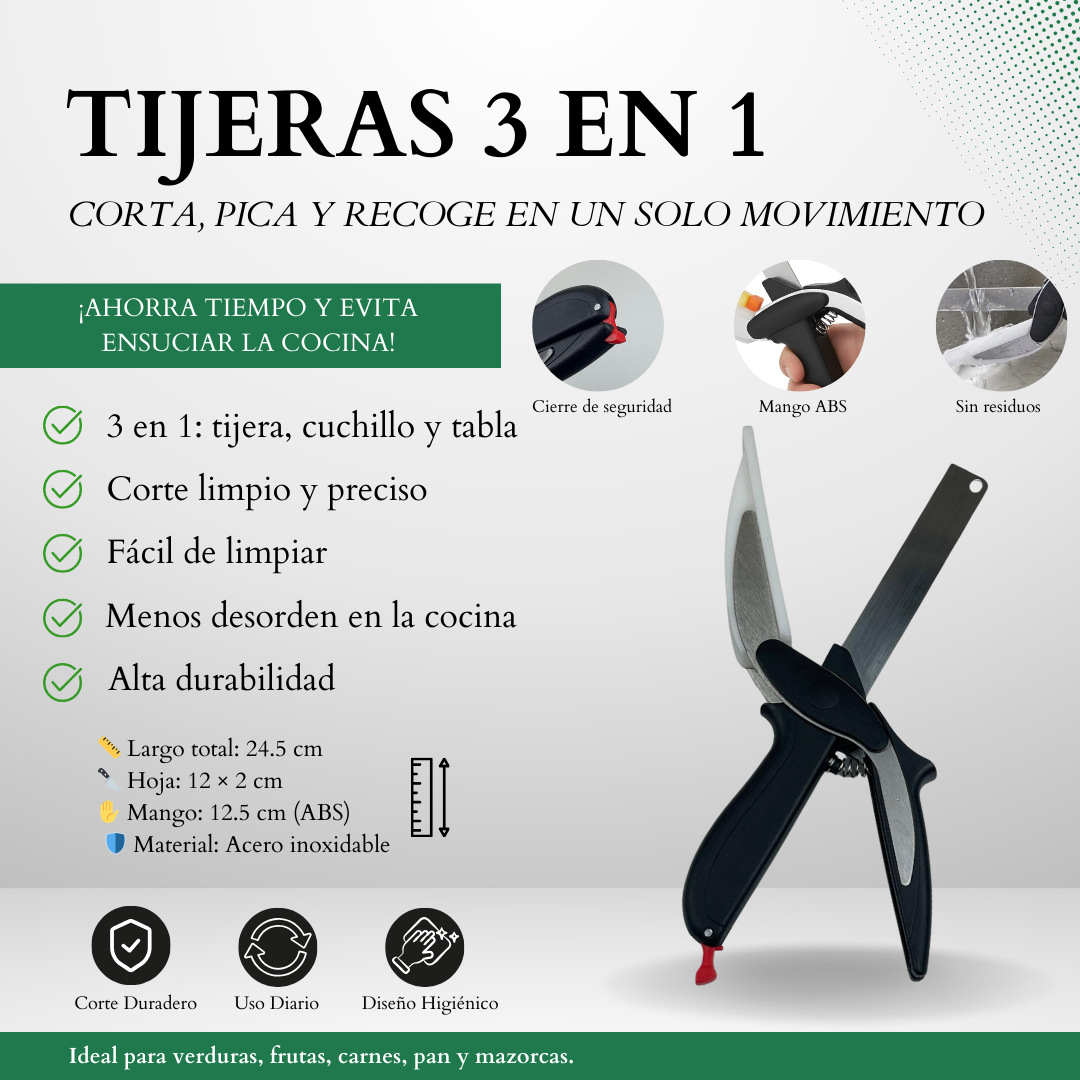 Tijeras Cocina 3 en 1