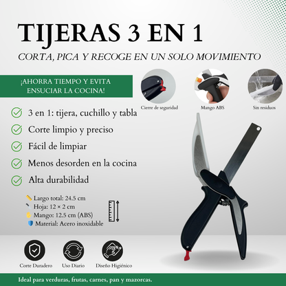 Tijeras Cocina 3 en 1