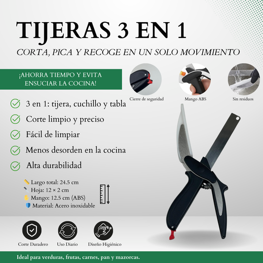 Tijeras Cocina 3 en 1
